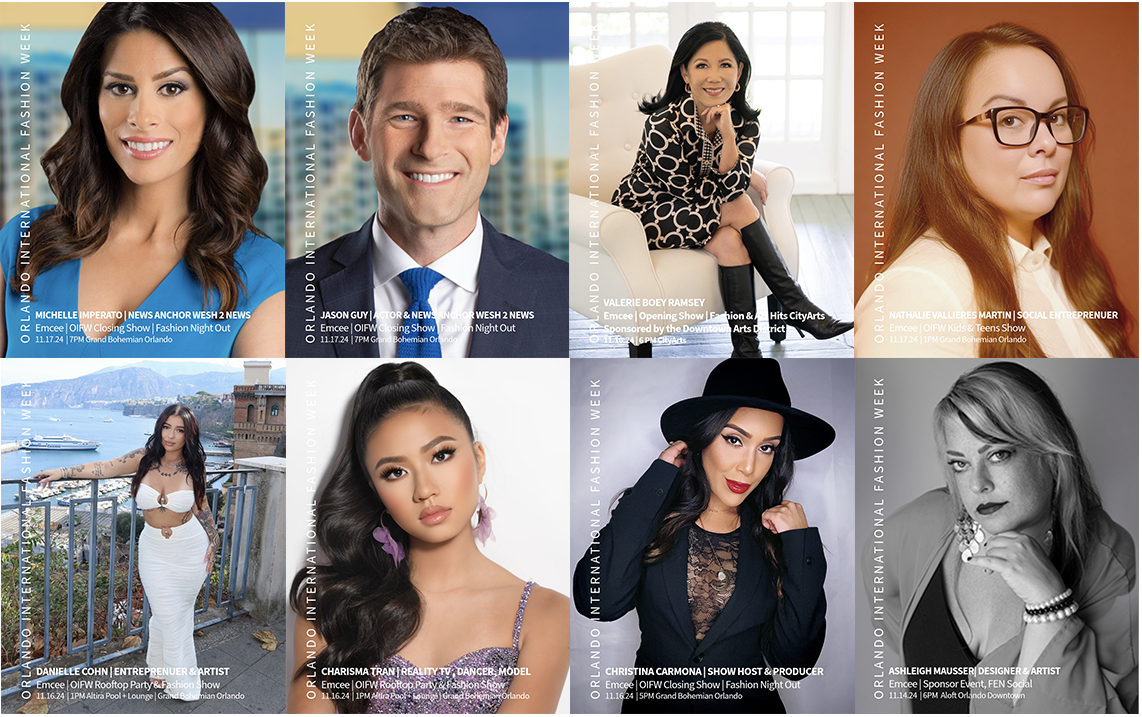 8 Dynamic Emcees for Orlando International Fashion Week 2024